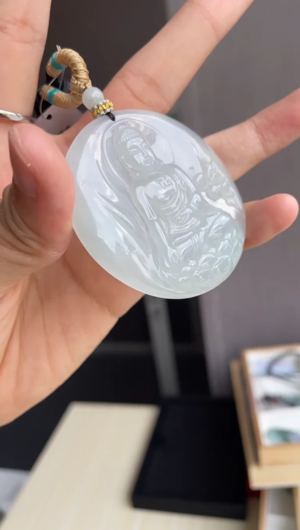 吊坠(不含链)未镶嵌翡翠水*水天然缅甸A货翡翠