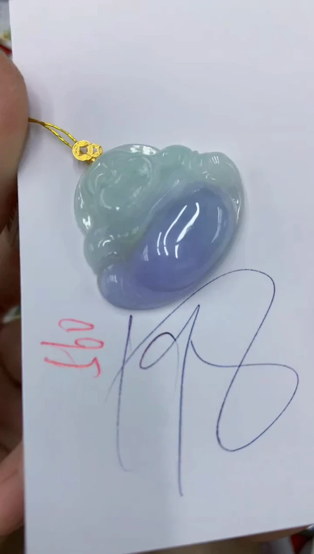 颈饰18K金镶嵌翡翠11111111111