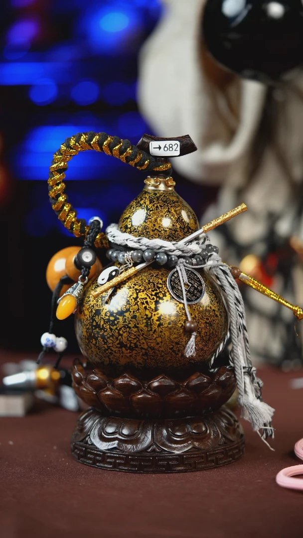 【闪购商品】682号400ml左右的非遗漆器酒葫芦