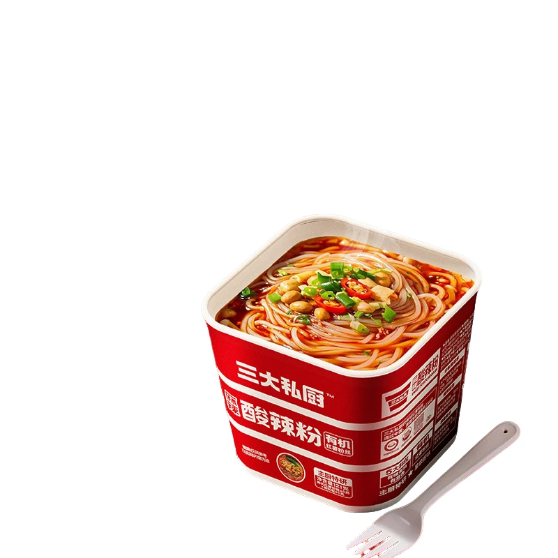 三大私厨有机红薯酸辣粉丝非油炸方便充饥免煮懒人必备速即食夜宵