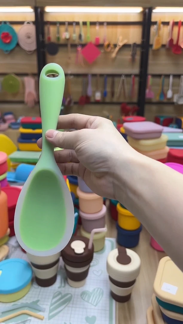 硅胶透绿-全包饭勺