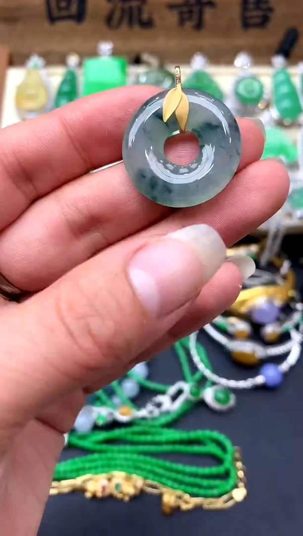 【闪购商品】翡翠颈饰18K金镶嵌165-中国好珍宝