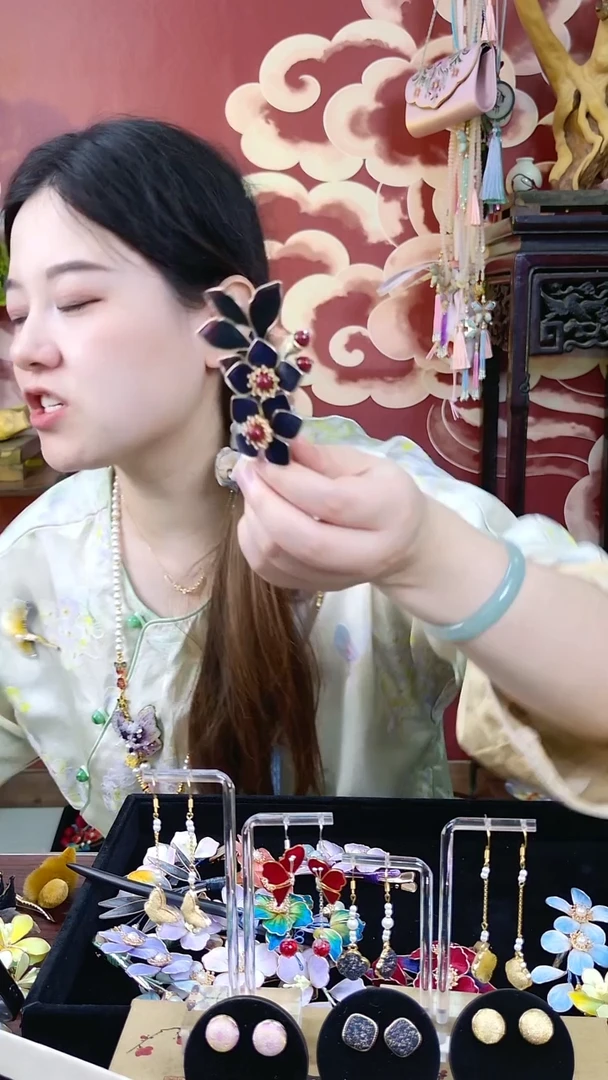 纯铜合金琉璃非遗绒花001