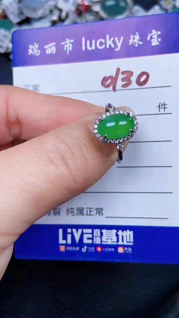 颈饰银S925镶嵌翡翠0130