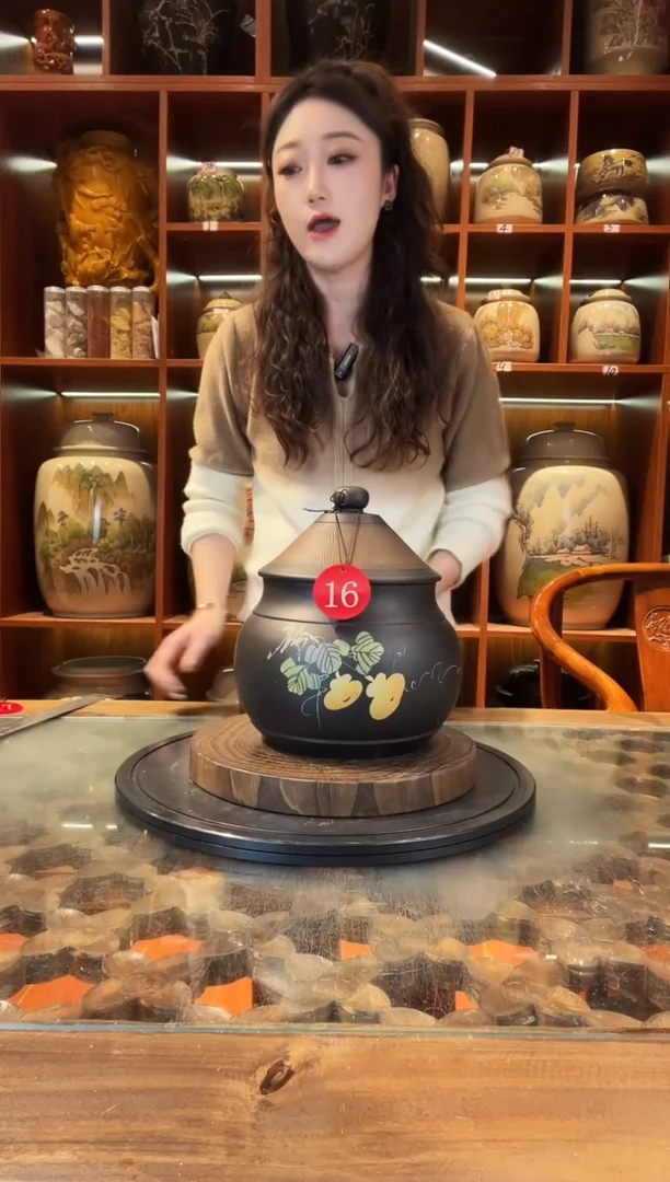 罐云南建水紫陶茶罐@16