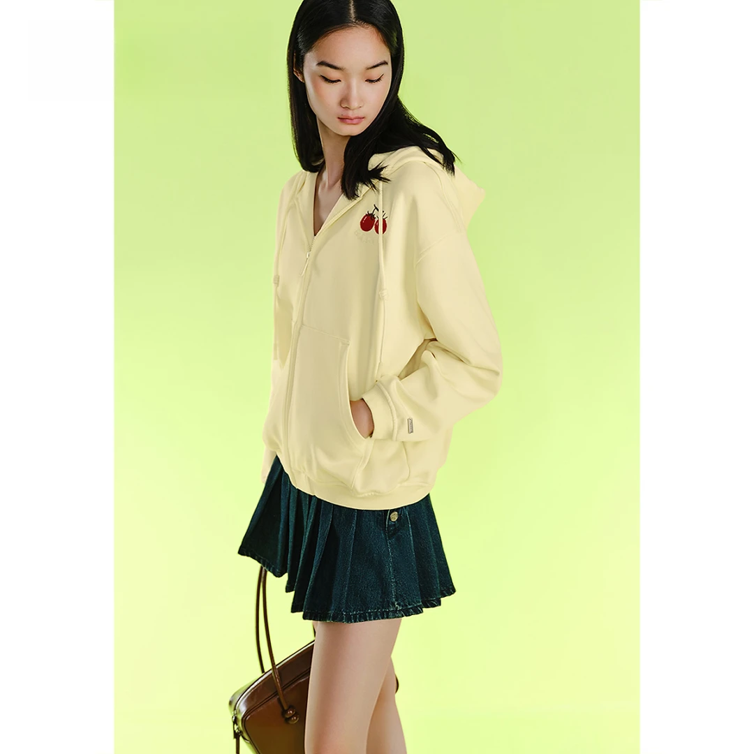 SALT.P可颜 2025年春季新款休闲卫衣连帽外套AC35160060