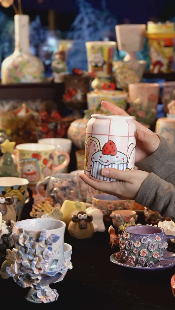 其他陶景德镇釉下彩手绘设计师款陶瓷