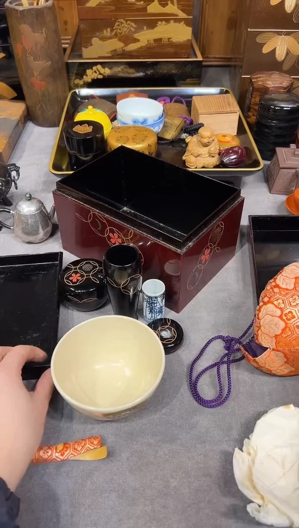 利修茶箱 大漆漆器大漆漆器