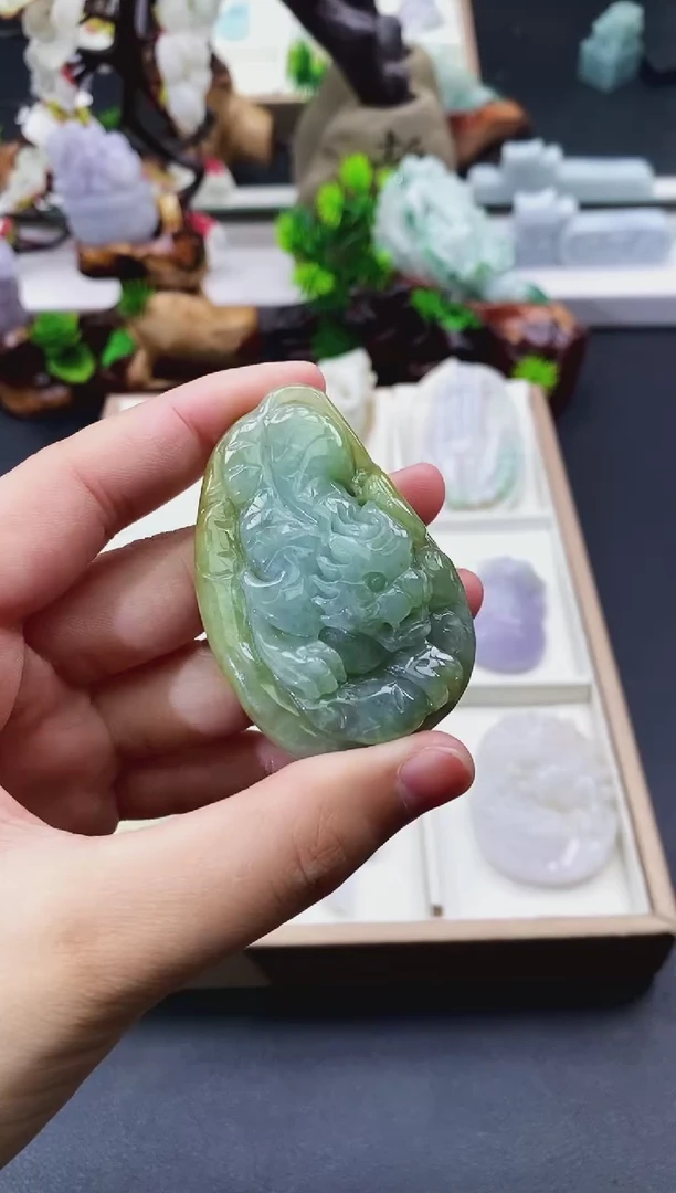 颈饰未镶嵌翡翠天然缅甸A货翡翠