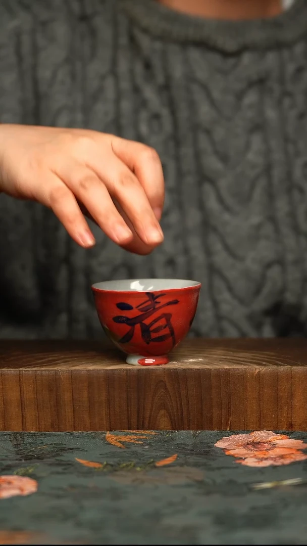 杯釉下彩手工手绘同款陶器