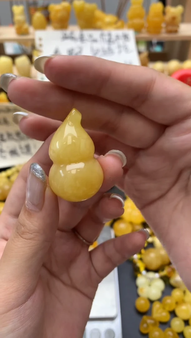琥珀未镶嵌珠宝奇石103琥珀蜜蜡大瑕疵花粉