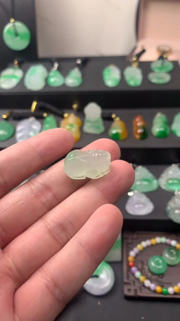 颈饰未镶嵌翡翠所见即所得,一图有物