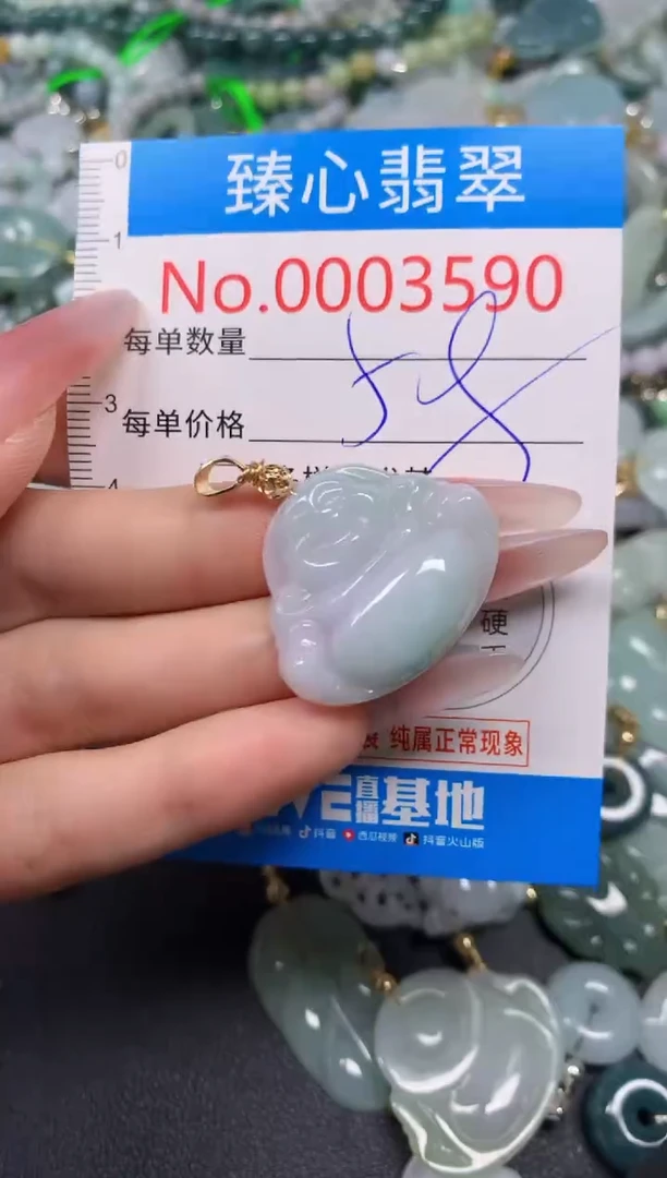 【闪购商品】翡翠颈饰未镶嵌含绳0003590