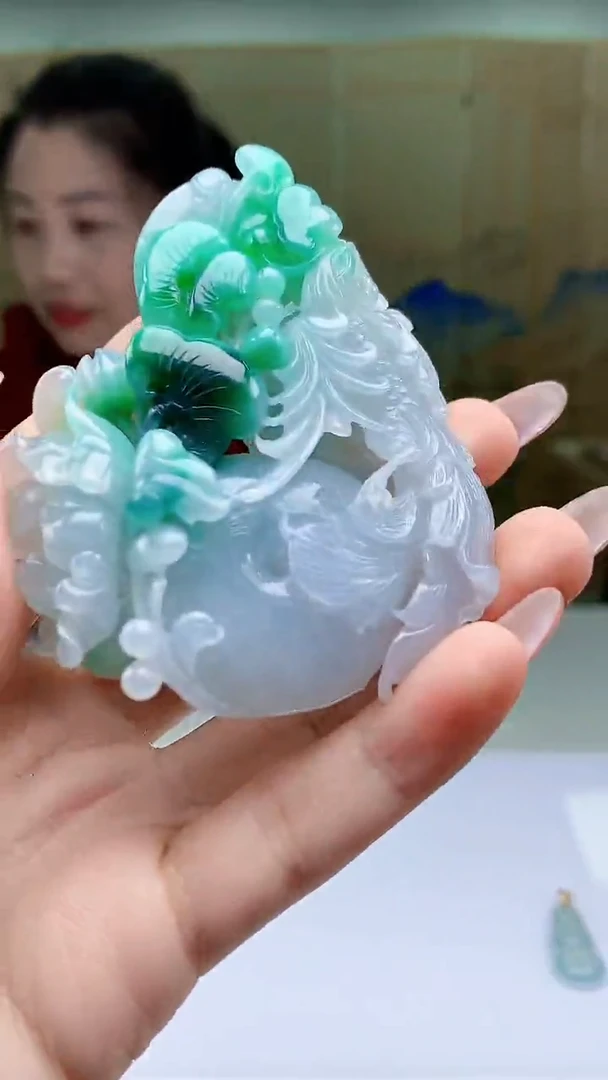 【闪购商品】定制翡翠未镶嵌4902ty-毛货挂件148