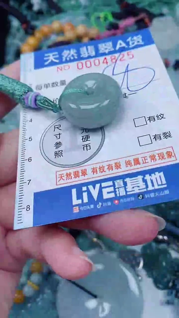 翡翠未镶嵌颈饰00004825
