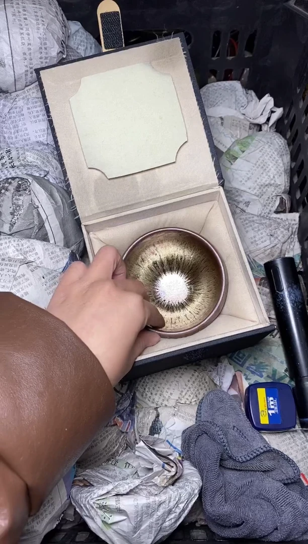 【闪购商品】茶盏金丝万缕 盏三疯建盏茶器