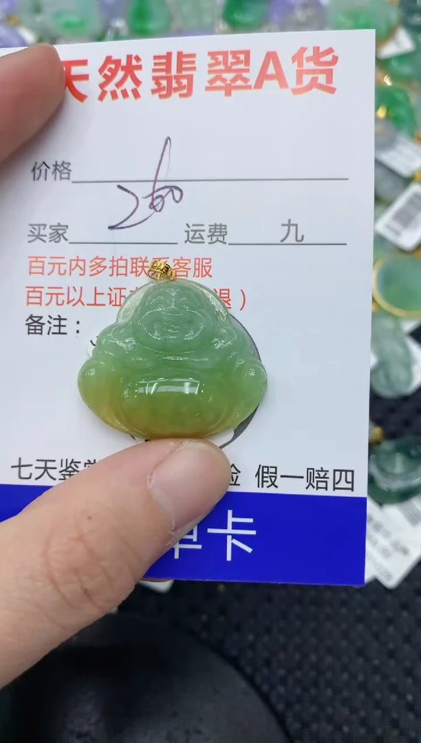 【闪购商品】翡翠颈饰18K金镶嵌11111111111