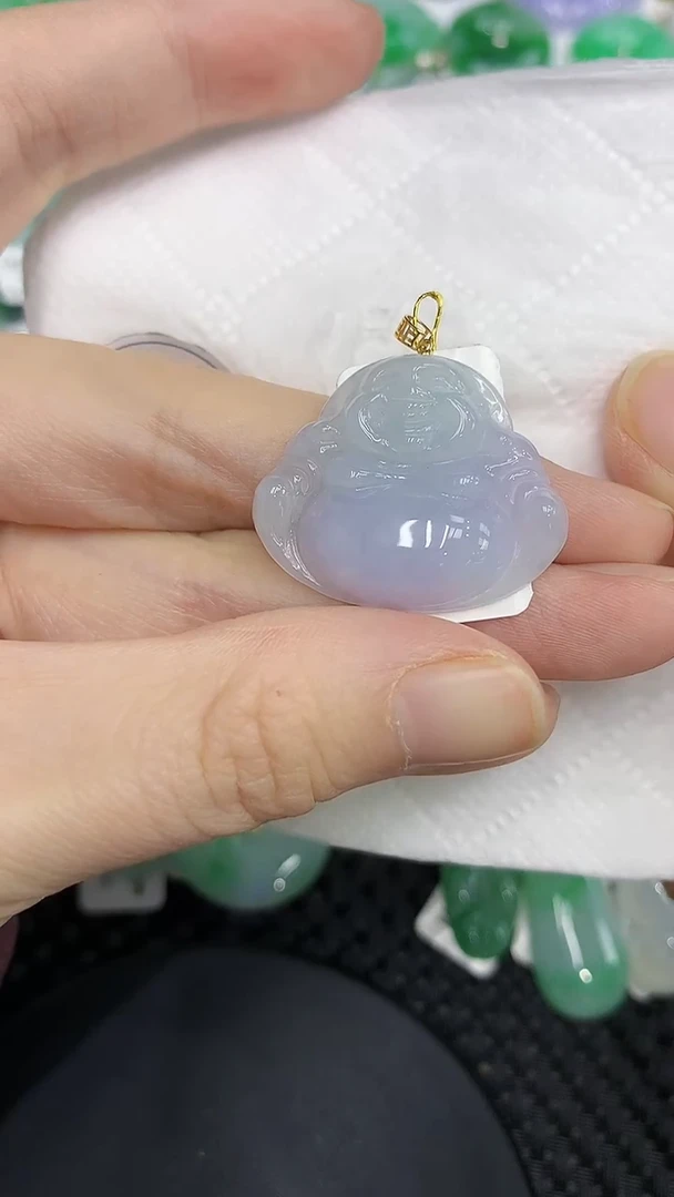 颈饰18K金镶嵌翡翠1111111111111111