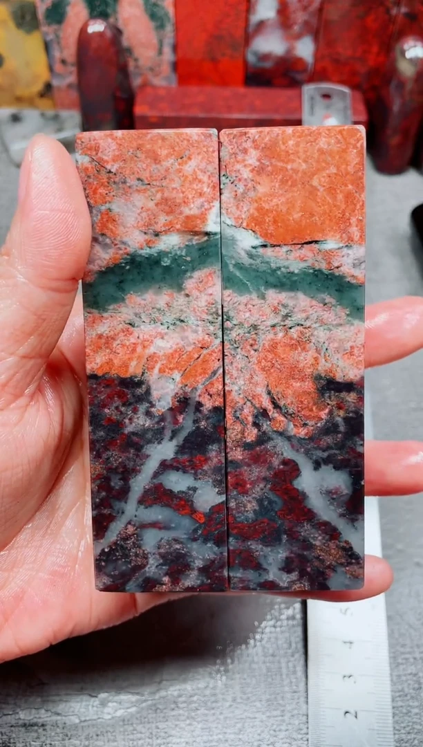 桂林鸡血玉素章3.0对章39