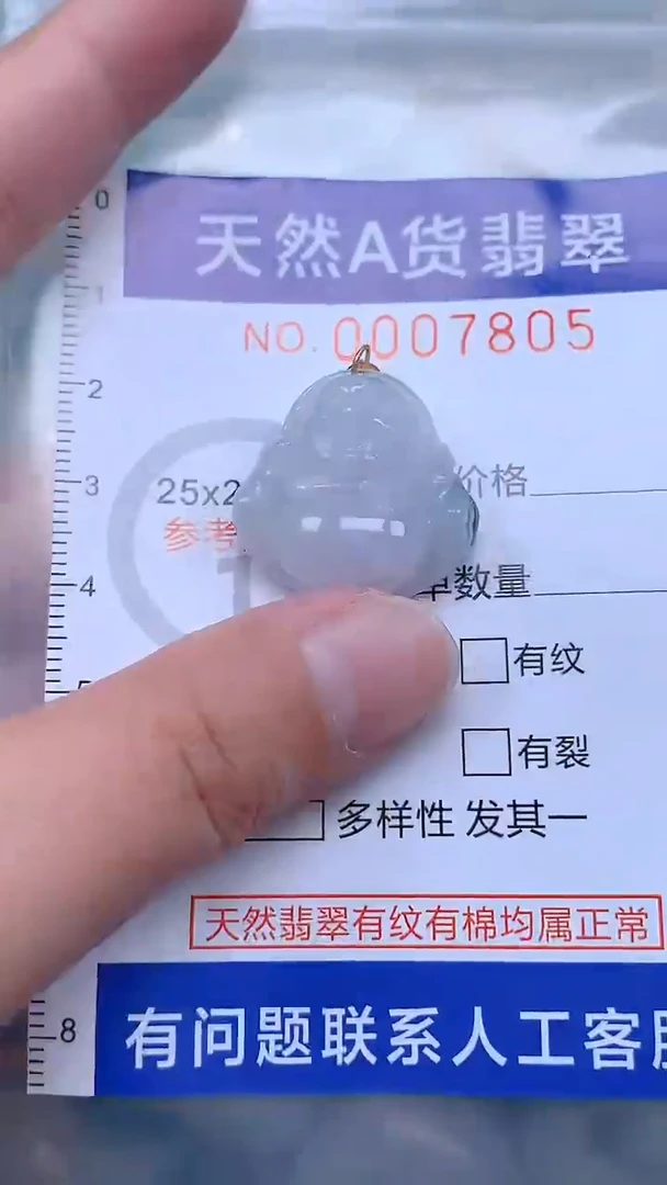 翡翠未镶嵌吊坠(不含链)1