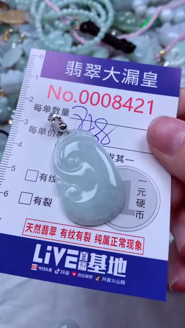 吊坠(不含链)未镶嵌翡翠8421