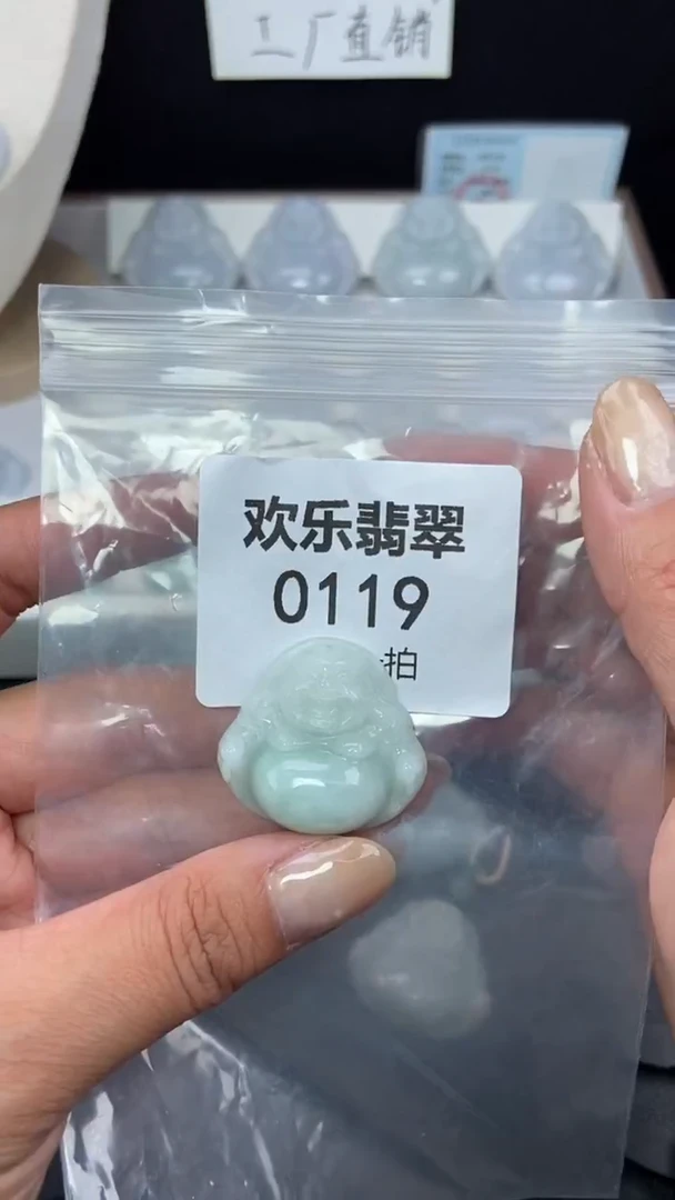 颈饰未镶嵌翡翠缅甸天然翡翠0119