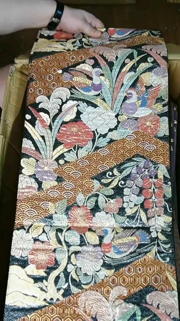 织绣织锦134六通花鸟