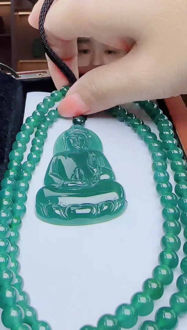 颈饰未镶嵌翡翠多样性发其一  小素衣观音