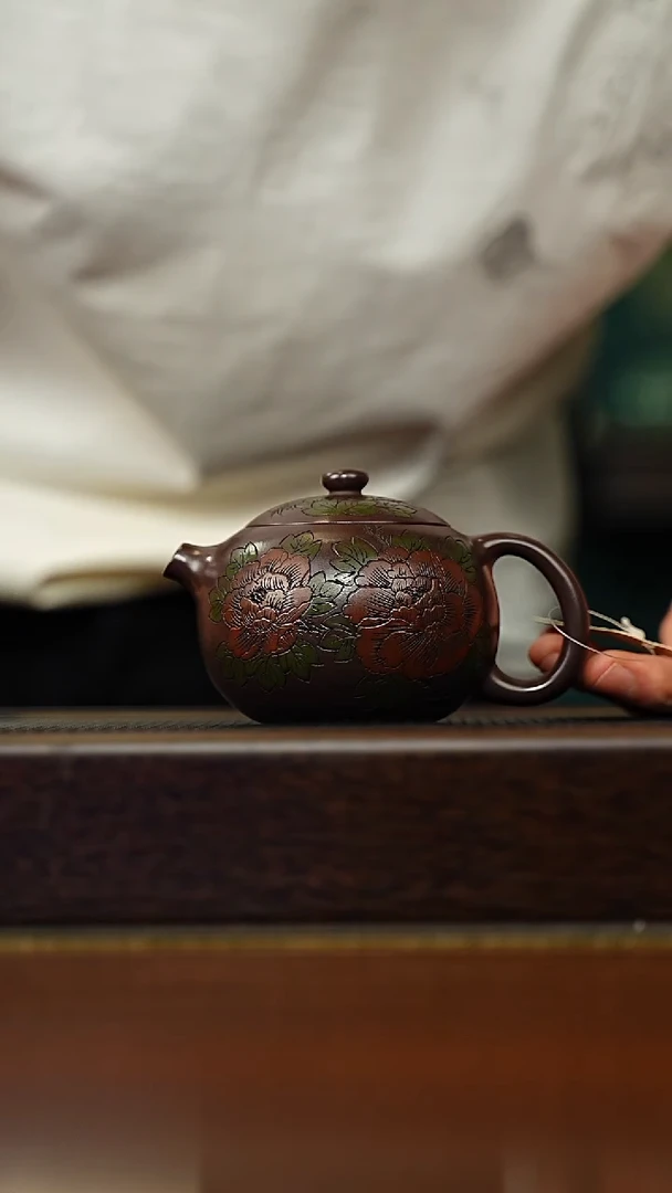 茶壶紫砂宜兴原矿 手工 紫砂壶容量220CC