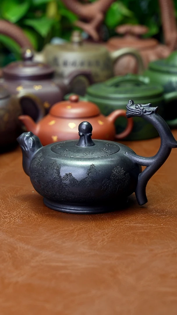 茶壶紫砂微瑕不退不换260cc