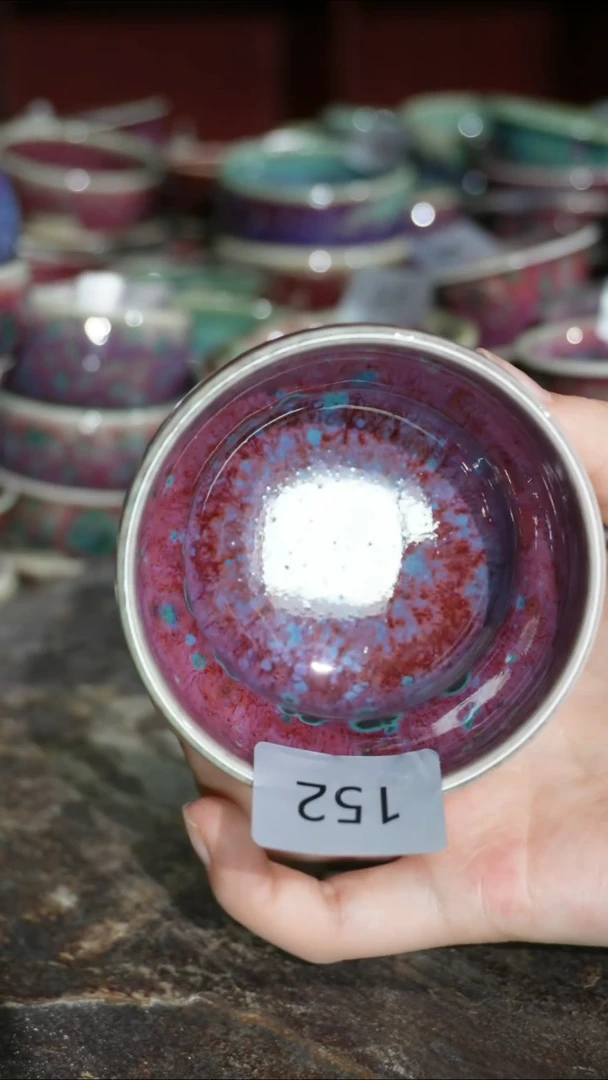 摆件精品窑变钧瓷茶器