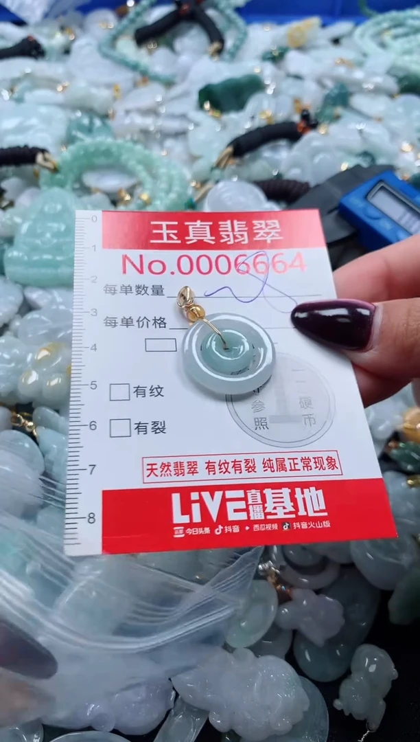 吊坠(不含链)未镶嵌翡翠6664