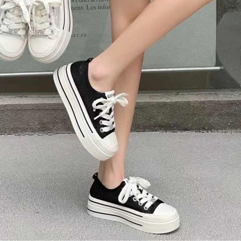 厚底小白鞋女新款夏季薄款网鞋透气不闷脚百搭配裙子鞋子799-3