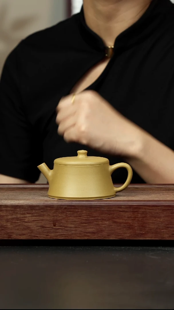 紫砂茶壶黄金段 云柱