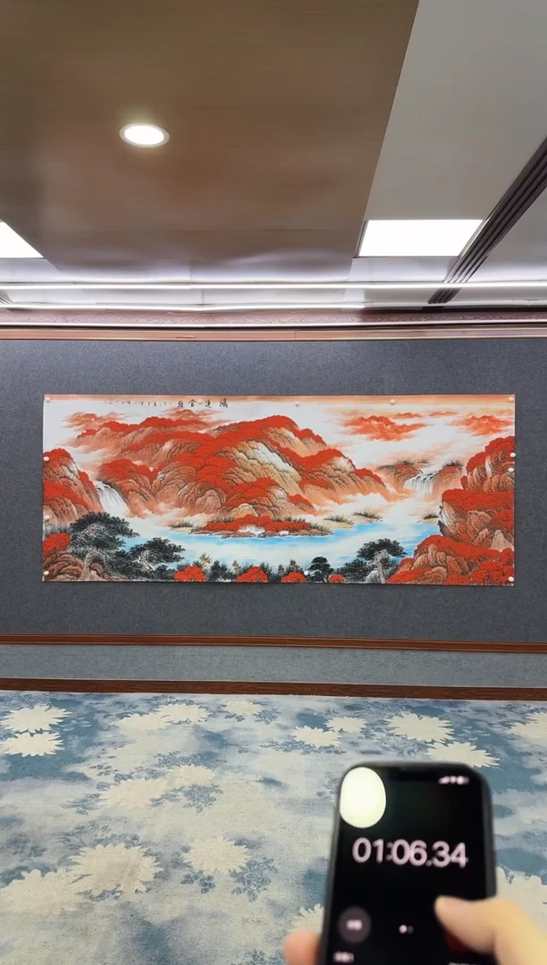 国画旺**生M刘雪红-大丈二-山水国画