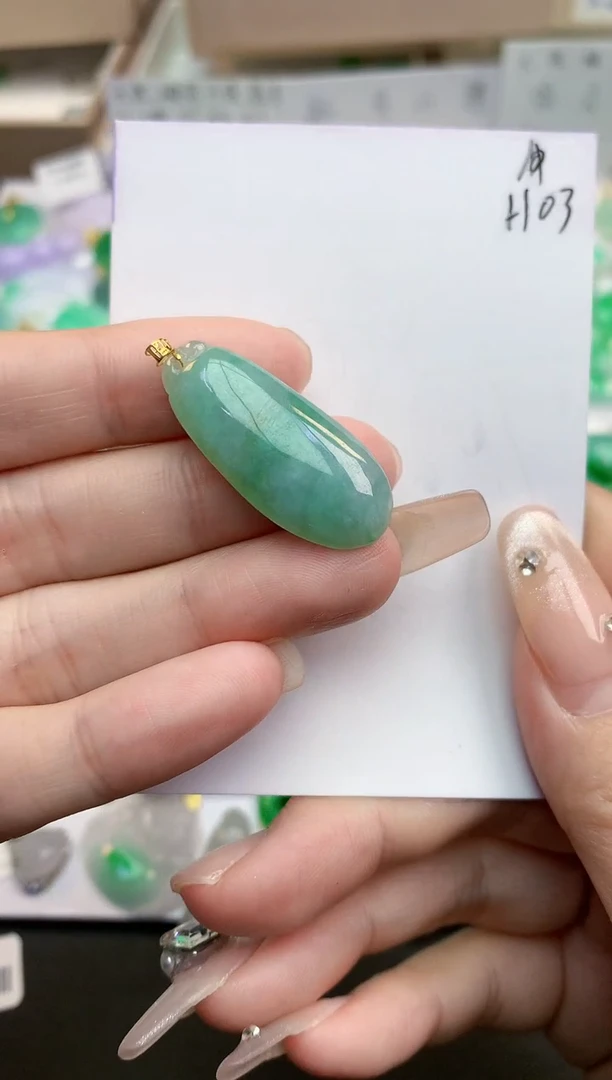 颈饰未镶嵌翡翠天然缅甸A货翡翠