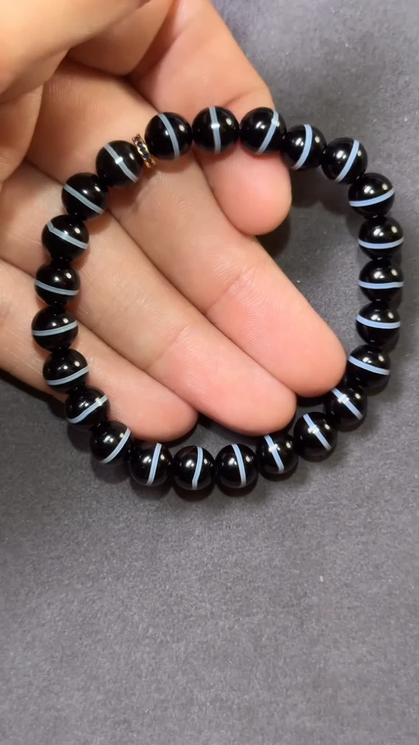 非金属无原子专属手工编织一线8mm单圈手串多选发其一