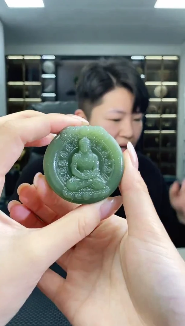 颈饰未镶嵌和田玉阿弥陀佛