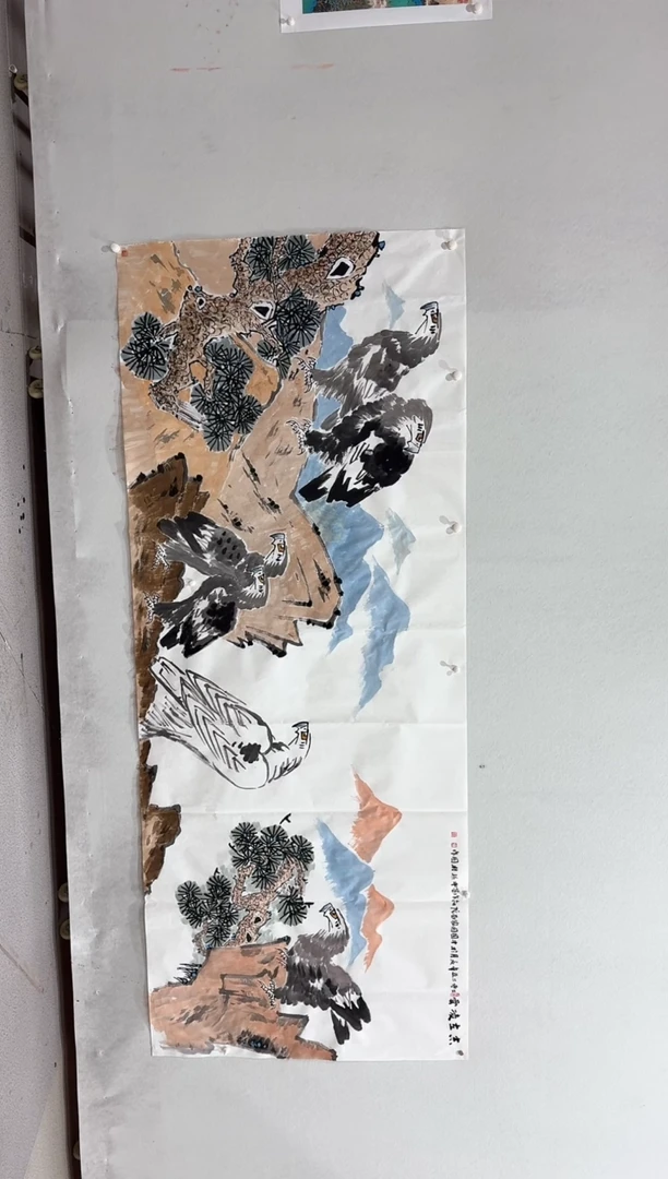 国画林*畴孙桂国老师国画作品，带合影证书17-90