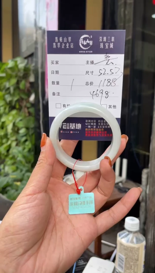 未镶嵌手镯翡翠C 53正圈 4698