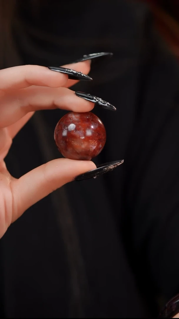 【闪购商品】水晶摆件未镶嵌32~34 胶花球（多样性发一）