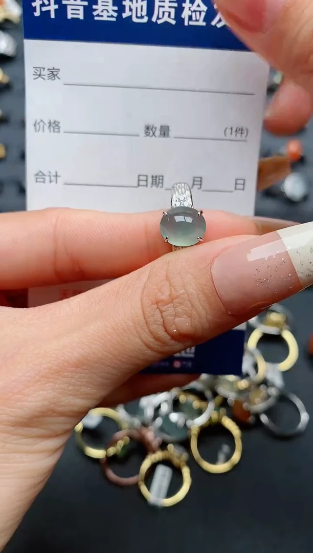 【闪购商品】翡翠戒指银S925镶嵌..........