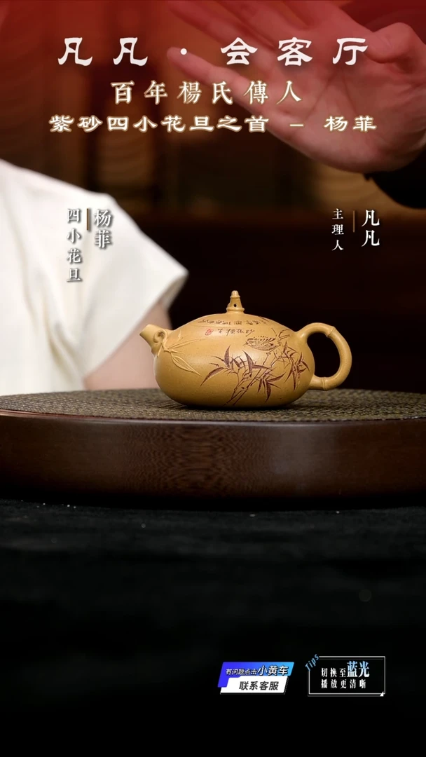 茶壶紫砂JPX杨菲23 竹节西施段泥220cc