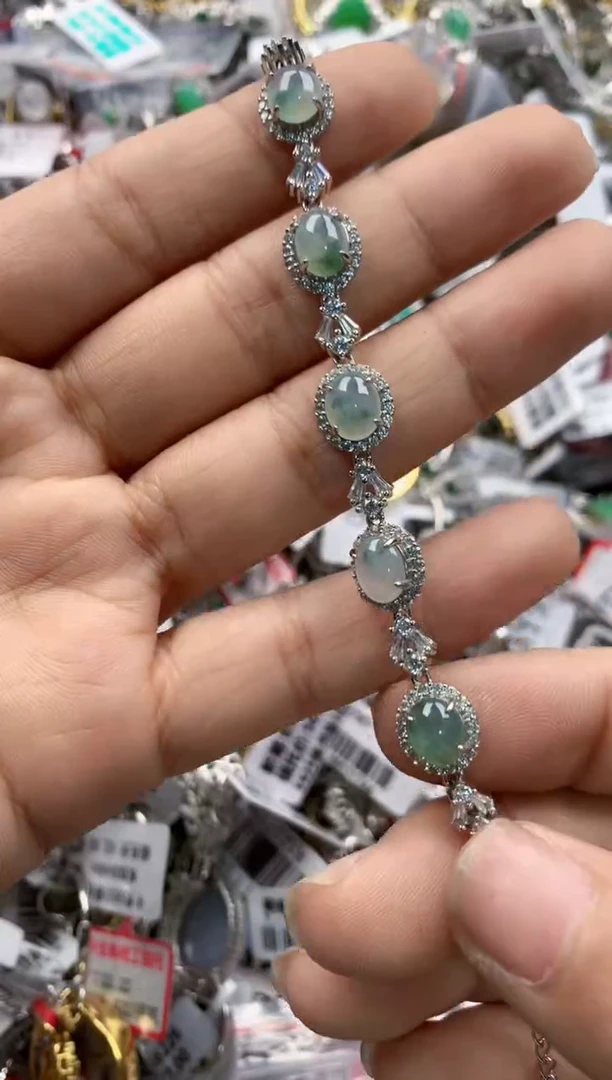 银S925镶嵌戒指翡翠333    10