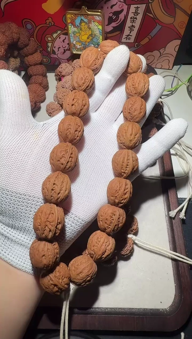 【闪购商品】金刚菩提手串粗筋西瓜纹小秋子手持21