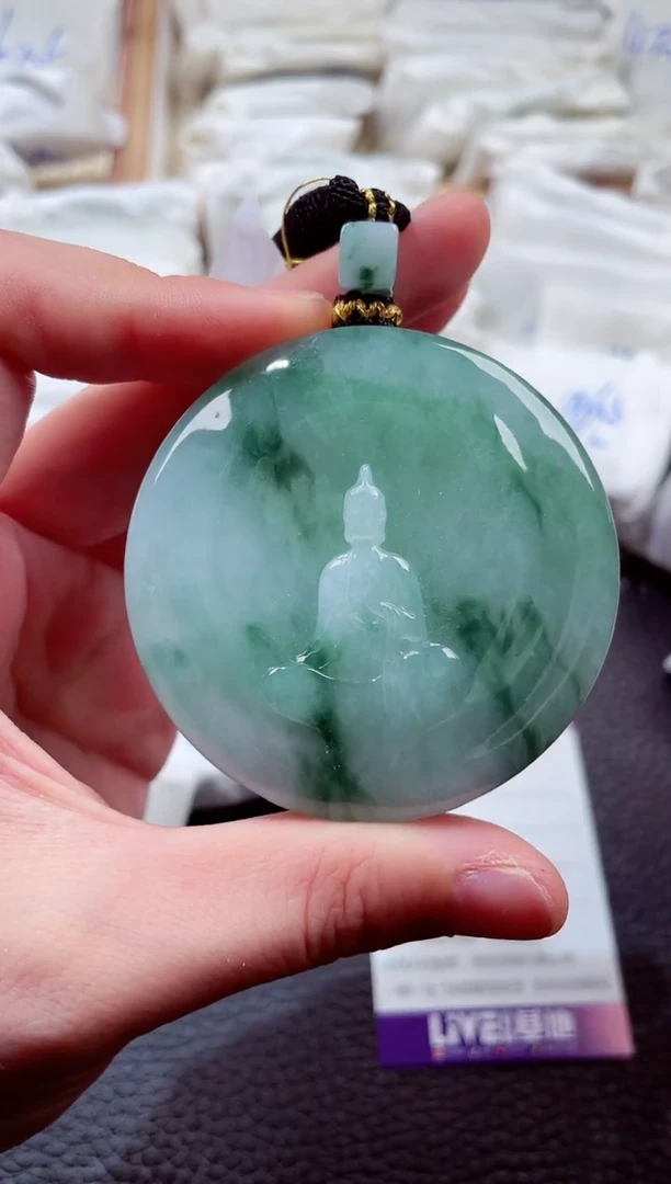 翡翠未镶嵌颈饰00000714观音
