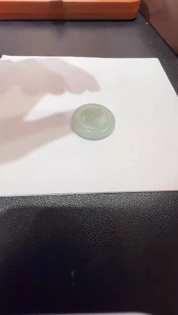 颈饰未镶嵌翡翠-纯天然缅甸A货翡翠糯冰平安扣吊坠-29*5.3