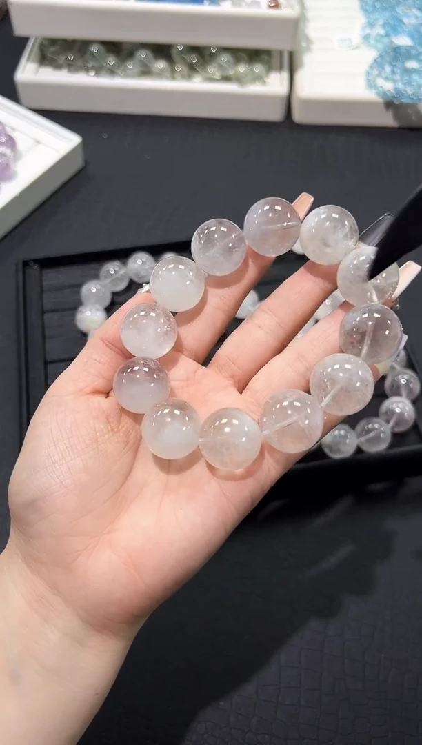 水晶手链未镶嵌37b多样性发其一【1条】默认微瑕20mm