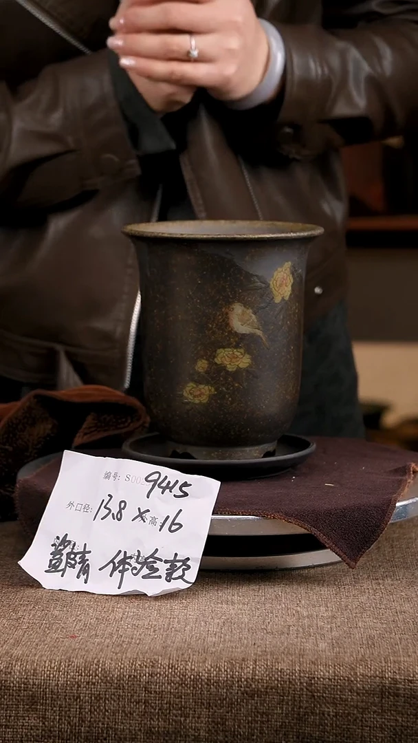 紫砂花盆花卉工艺9415+z