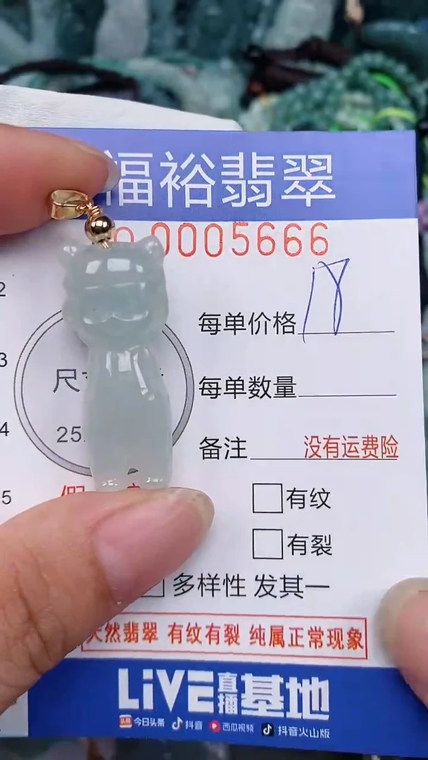翡翠未镶嵌颈饰...0005666